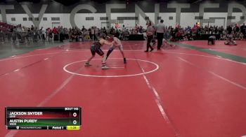 100 lbs Quarterfinal - Austin Purdy, WESR vs Jackson Snyder, LEHS