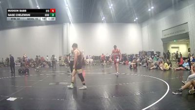 168 lbs Round 2 (8 Team) - Hudson Babb, Backyard Brawlers vs Gage Chelewski, Genesis WC