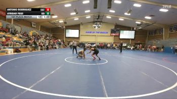 133 lbs 1st Place Match - Antonio Rodriguez, Unattached vs Atridad Feizi, Menlo