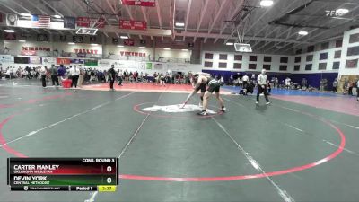 197 lbs Cons. Round 3 - Devin York, Central Methodist vs Carter Manley, Oklahoma Wesleyan