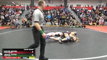 155 lbs Champ. Round 1 - Kaylee Kintzel, Mount Vernon vs Abigail Chyma, South Tama