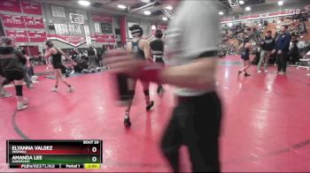 110 lbs Champ. Round 1 - Amanda Lee, Gabrielino vs Elyanna Valdez, Hesperia