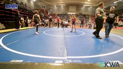 67 lbs Quarterfinal - Lawrence Lowe, Barnsdall Youth Wrestling vs Jackson Hermann, Greater Heights Wrestling