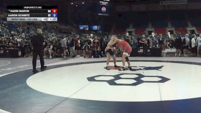 157 lbs Cons. Sub-quarters - Kadin Martin, Minnesota vs Aaron Schmitz, Montana