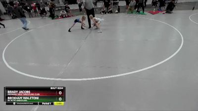 58 lbs Champ. Round 2 - Brady Jacobs, Michigan West Wrestling Club vs Beckham Walztoni, DC Elite Wrestling