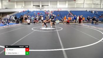 116 lbs Cons. Round 4 - Kestin Mayer, Michigan Premier Wrestling Club vs Christian Delos Santos, John Hardin