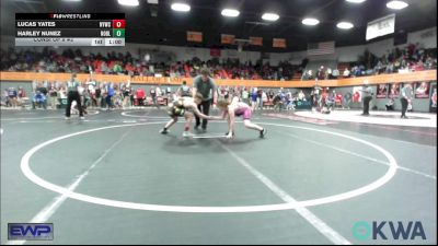 120 lbs Consi Of 8 #2 - Lucas Yates, Newcastle Youth Wrestling vs Harley Nunez, Noble Takedown Club