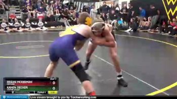132 lbs 5th Place Match - Kanen Decker, Wapsie Valley vs Regan McKeeman, Oelwein