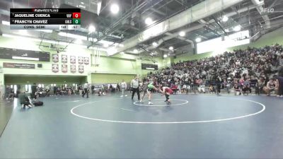 125 lbs Cons. Semi - Francyn Chavez, GRANADA HILLS vs Jaqueline Cuenca, Van Nuys