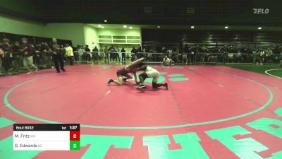 144 lbs Round Of 128 - Michael Fritz, WA vs Donovan Edwards, NC