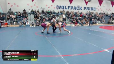 195 lbs Quarterfinal - Caleb Wagoner, Black Hills vs ANGELO PETERS, W. F. West