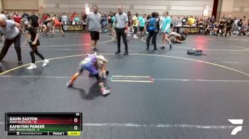 56 lbs Round 5 (6 Team) - Gavin Saxton, Ragin Raisins WC vs Kamdynn Parker, East Kansas Eagles