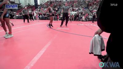 70-74 lbs Rr Rnd 2 - ZaNique Miller, Cowboy Wrestling Club vs Sanai Daniels, RSA RedStorm