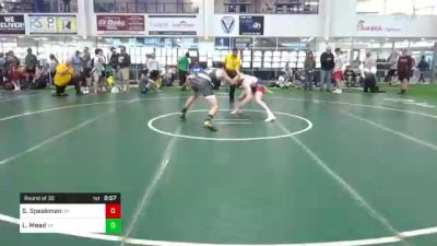 E-160 Mats 13-16 8:00am lbs Round Of 32 - Scott Speakman, OH vs Logan Mead, NY