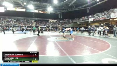 160 lbs Cons. Round 5 - Jonathan Seamons, Nampa vs Finn Schuller, Bend Senior