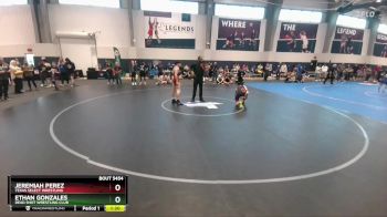 126 lbs Quarterfinal - Ethan Gonzales, Dead Shot Wrestling Club vs Jeremiah Perez, Texas Select Wrestling