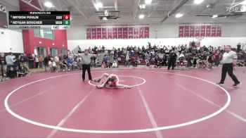 132 lbs Consolation - Bryson Poulin, Cony vs Keygan Boucher, Mountain Valley