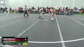160 lbs Cross Bracket (8 Team) - YORDI Dominguez, Nebraska Blue vs Austin Scranton, Iowa White