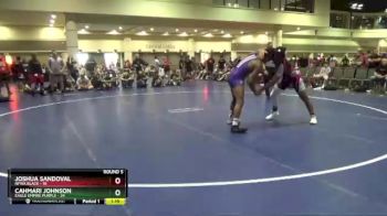 182 lbs Round 5 (10 Team) - Joshua Sandoval, NFWA Black vs Cahmari Johnson, Eagle Empire Purple