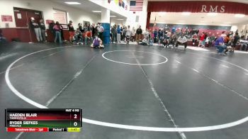 126 lbs Cons. Round 3 - Ryder Siefkes, Pinedale vs Haeden Blair, Thermopolis