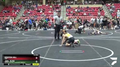 82 lbs Cons. Round 3 - Abel Rusk, South Central Punisher Wrestli vs Kenyon Hill, SAW