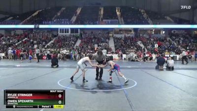 67 lbs Quarterfinal - Owen Spexarth, Brawlers vs RyLee Stringer, Marion Jr