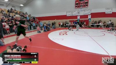 74-76 lbs Round 2 - Brody Peterman, Top Notch Wrestling Club vs Timothy McGinnis, HRA