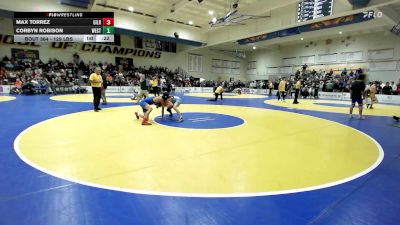 129 lbs Consi Of 16 #1 - Max Torrez, Gilroy vs Corbyn Robison, Westlake (UT)