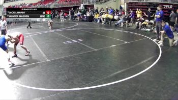 130 lbs Cons. Round 3 - Hunter Madsen, Kearney MatCats Wrestling Club vs Jack Linhart, Nebraska Boyz