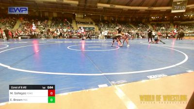 81 lbs Consi Of 8 #2 - Madilynn Gallegos, Pomona Elite Girls vs Emmi Brown, Pittsburg Wrestling Club