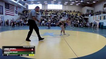 144 lbs 7th Place Match - Brendon Haley, CONNEAUT vs Jared Wadell, WOODRIDGE
