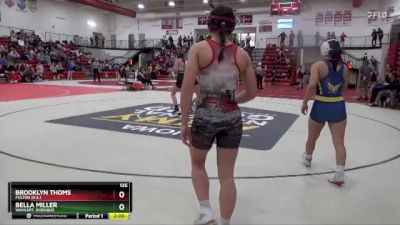 135 lbs Semifinal - Bella Miller, Wahlert, Dubuque vs Brooklyn Thoms, Fulton (H.S.)