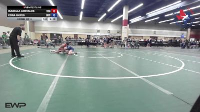 125 lbs Consi Of 4 - Isabella Arevalos, Texas vs Cora Hayes, Best Trained Wrestling