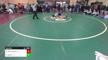 120 lbs Consi Of 16 #1 - Devan Hemingway, Mt. Abraham vs Jack Sauer, Franklin