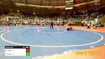 46 lbs Round Of 16 - Major Greer, Siouxland Wrestling Academy vs Drew Price, Team Tulsa Wrestling Club