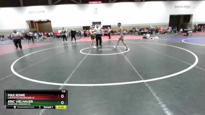 113 lbs Cons. Round 2 - Max Rowe, Lafayette (Wildwood) JV vs Eric Vielhauer, Basehor-Linwood HS