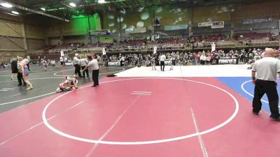 54 lbs Quarterfinal - Jordan Trujillo, Pueblo County WC vs Ayden Calderon, Bear Cave WC