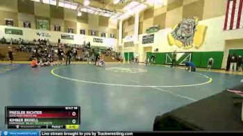 71 lbs Round 3 - Kimber Bissell, Pahranagat Valley Youth Wrestl vs Preslee Richter, Gold Rush Wrestling