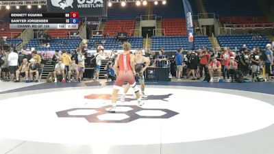150 lbs Champ. Rd Of 128 - Bennett Kujawa, Minnesota vs Sawyer Jorgensen, Kansas