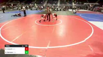 132 lbs Consi Of 8 #2 - Aaron Liscum, North Montana WC vs Dustin Demoss, Csfg