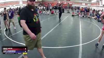 157 lbs Quarterfinal - Grady Meyer, Nebraska vs Cory Langenberg, Team Zapas Wrestling Club
