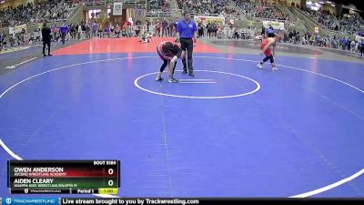 160 lbs Quarterfinal - Owen Anderson, Ascend Wrestling Academy vs Aiden Cleary, Knappa Kids Wrestling/Knappa M