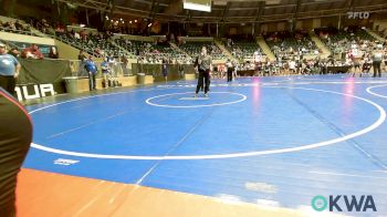 100 lbs Consi Of 8 #1 - Aria Lewis, Tulsa Blue T Panthers vs Sophie Proctor, Henryetta Knights Wrestling Club