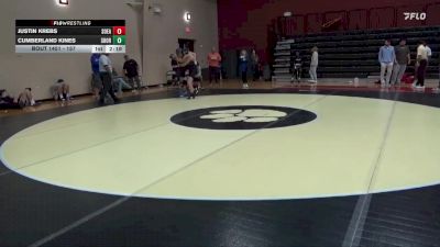 157 lbs Cons. Round 4 - Cumberland Kines, Shorter vs Justin Krebs, Southeastern
