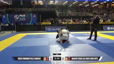 Marcio Ferraz Da Costa Cruz Neto vs Icker Fernando Velez Sanchez 2025 Pan Kids Jiu-Jitsu IBJJF Championship