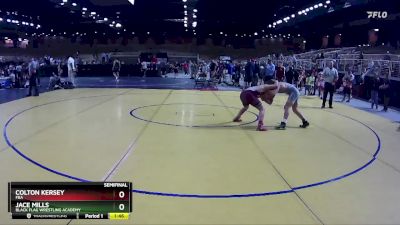 108 lbs Semifinal - Colton Kersey, FBA vs Jace Mills, Black Flag Wrestling Academy