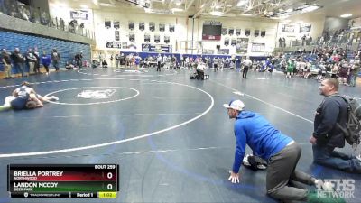 105 lbs 1st Place Match - Landon McCoy, Deer Park vs Briella Portrey, Northwood