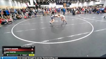 119 lbs Cons. Round 3 - Everett Knospe, WI vs Kadin Martin, MN