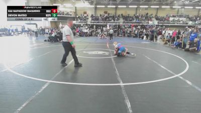 113 lbs Consi Of 8 #1 - Kai Napadow Baquero, Winchester vs Devon Mateo, West Springfield