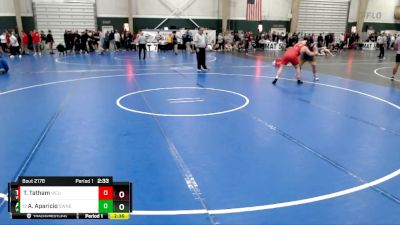 285 lbs Champ. Round 1 - Adam Aparicio, Wayne State vs Tommy Tatham, Western Colorado University